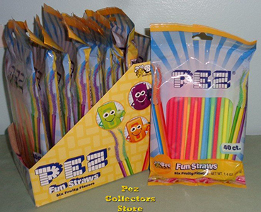 Pez Fun Straws 40 ct Bags