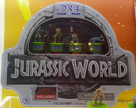 Jurassic World Click n Play Pez Gift Tin