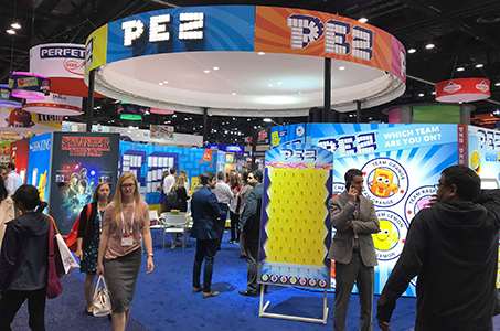 Pez Booth at 2018 Sweets and Snacks Expo