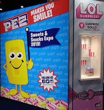 PEZ Booth at Sweets and Snacks Expo 2019