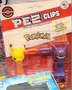 Pokemon Pikachu and Gengar Pez Clips