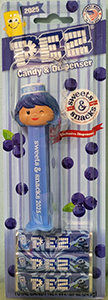 Blueberry Pez Sweets and Snacks Pez Presenter Girl 