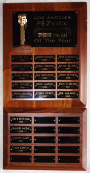 2016 PezHead Of The Year Plaque
