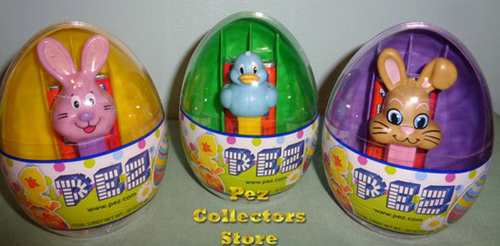 Easter Eggs with Mini Pez