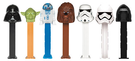 Star wars pez with Kylo Ren and First Order Stormtrooper