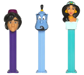 Aladdin, Genie and Jasmine Pez