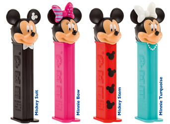 European Mickey and Minnie Pez Assortment