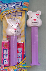 2022 White Kissed Valentine's Bear Pez