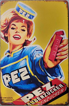 Traubenzucker Pez Presenter Girl Advertising Sign