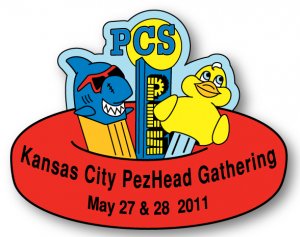 KC PezHead Gathering Registration Pin