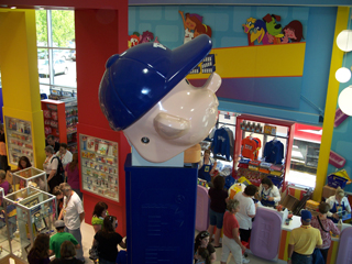 Pez Visitor Center Giant Pez Boy