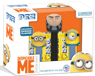 Despicable Me 3 Tripack withGru and Mini pez Jerry and Stuart