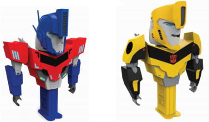 Transformers Connectibles Pez