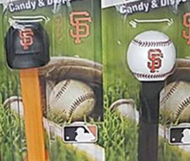 New SF Logo Cap and Baseball Pez MOC