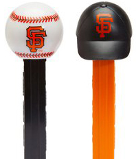 Original SF Logo (Giants) Baseball and Cap Pez