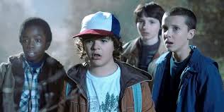 Stranger Things Lucas, Dustin, Mike and Eleven