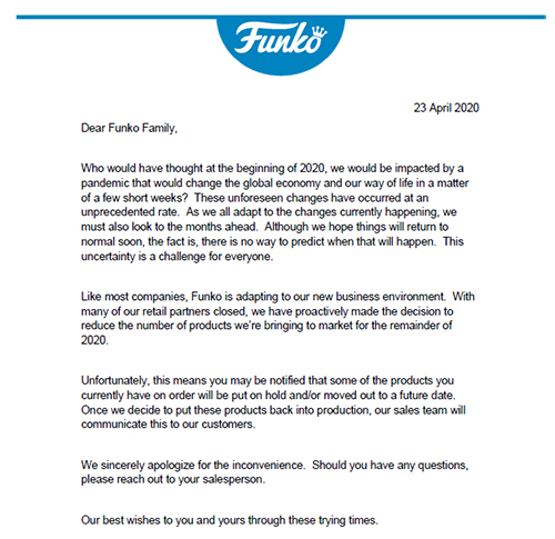 Funko Letter