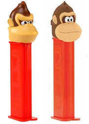 Old and New Donkey Kong Pez Comparison