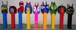 Colored Crystal Bugz Pez set