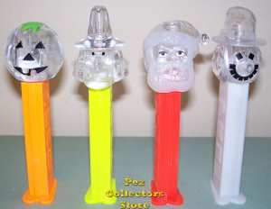 Colorless Crystal Holiday Pez Set