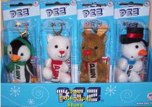 Winter Plush Pez Set of 4