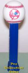 NY Yankees Hat and Bat Logo MLB Pez