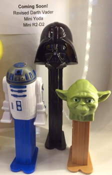 Revised Darth Vader, Mini Yoda and Mini R2-D2 pez