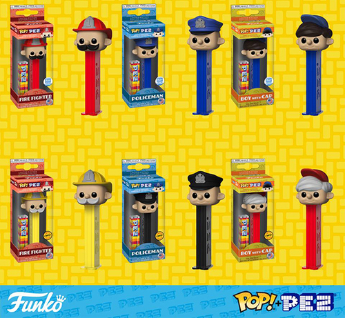 Funko Pez Pals Fireman, Policeman and Boy with Cap POP!+PEZ