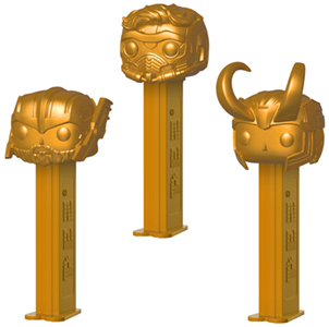 Funko Pop Up Shop Gold Marvel POP!+PEZ Set Loose