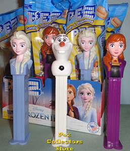 Frozen 2 Pez Assortment with full size Olaf MIB