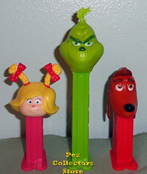 Mini Cindy, Mini Max and Grinch Pez Loose