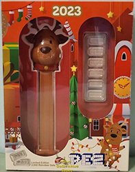 2023 PAMP Suisse Reindeer Pez with 30g Silver Pez Candy Bricks