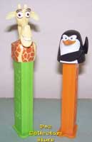 Melman and Skipper Pez