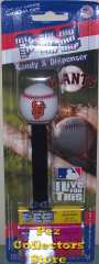 2010 San Francisco Giants SF Logo Pez Mint on Card