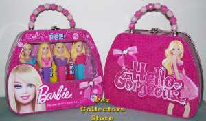 Barbie Pez in Purse Tin