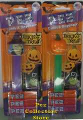 2014 Halloween Pez Pumpkin on green stem