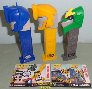 European Transformers Pez with Play Codes