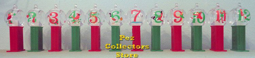 12 Days of Christmas Pez ornaments loose