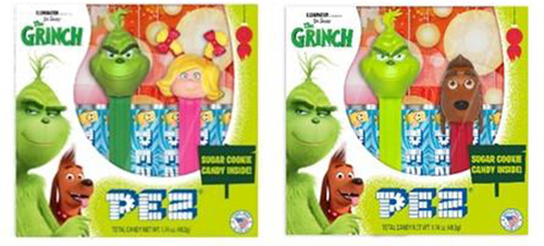 Grinch Pez Twin Packs with mini Cindy and mini Max