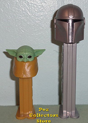 The Child (Baby Yoda) and Mandalorian Pez Loose