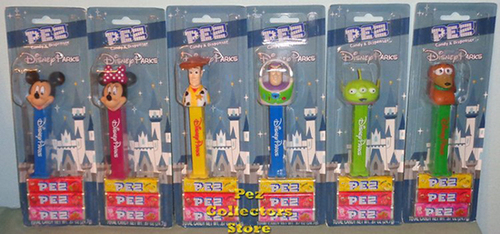 Disney Parks Pez Set of 6 Mint on Card