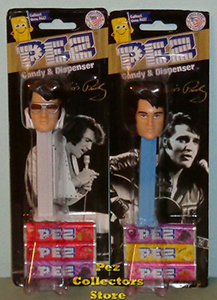 Elvis Presley Pez Pair Mint on Card