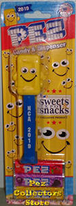 2019 Sweets and Snacks Expo Yellow Candy Mascot Mint on Card
