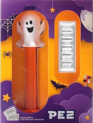 Pez Ghost Silver Wafer and Dispenser Set