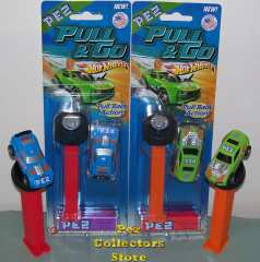 Hot Wheels Pull and Go Pez Fast Fish and Twinduction cars