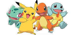 2018 Pokemon Pikachu, Bulbasaur, Squirtel and Charmander